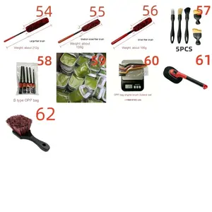 Petit outil de nettoyage de lavage de voiture Brosse à pneu en plastique Ventilation et roue - Product Image 3