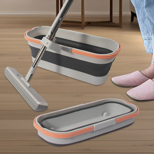 HOLAMOPA <b>Rolling</b> PVA Mop <b>Cart</b> Foot Brake Commercial Bucket - Product Image 5