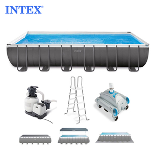 <span class=keywords><strong>Piscina</strong></span> <span class=keywords><strong>Rectangular</strong></span> <span class=keywords><strong>INTEX</strong></span> 26374 ULTRA XTR, <span class=keywords><strong>Piscina</strong></span> Elevada con Estructura Metálica y Soporte de Tubos para Varias Personas - Product Image 5