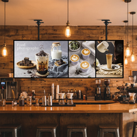 Cadre d'affichage lumineux LED polyvalent pour publicité, menu de restaurant et panneau lumineux