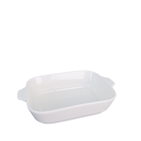 Assiettes en céramique et porcelaine blanches pures, écologiques, de 10,5 pouces, de forme carrée, pour la vente en gros, conformes aux normes alimentaires, lavables au lave-vaisselle, design moderne
