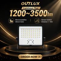 Lámpara Solar Recargable de 200W con Sensor, Resistente al Agua IP65, para el Hogar, en Oferta