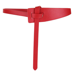 Ceintures larges et longues pour femmes, ceintures simples en cuir PU <span class=keywords><strong>noir</strong></span> pour robes et manteaux - Product Image 5