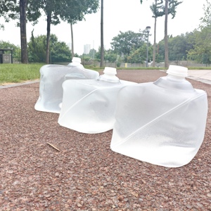 Sac seau souple en plastique en boîte bon marché bon marché bonne étanchéité sans fuite 20l sans poignée jerrycan pliable avec trous - Product Image 2