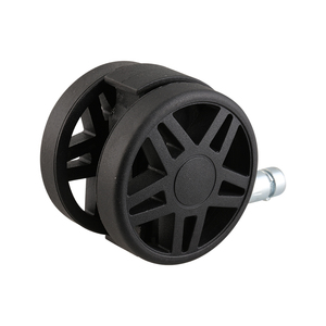 <b>Replacement</b> Small Plastic Threaded Caster <b>Wheels</b> 2.5 Inch 60mm Black Casters Applied To School Furniture - Product Image 2