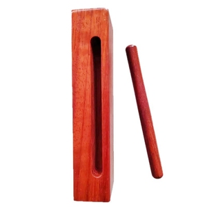 Bloque de percusión rectangular de madera dura roja al por mayor para jardín de infantes y acompañamiento rítmico de banda - Product Image 1