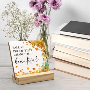 Bespoke ที่วางป้ายโลหะตกแต่งโต๊ะทำจากอะคริลิคสีใสพร้อมขาตั้งไม้ของขวัญสำหรับคุณแม่ - Product Image 6