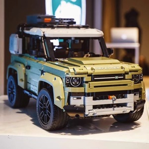 Costruzioni Land Rover Defender, Mattoncini per Assemblaggio Veicoli Fuoristrada Modelli <span class=keywords><strong>Jeep</strong></span>, Giocattoli ad Alta Difficoltà - Product Image 2