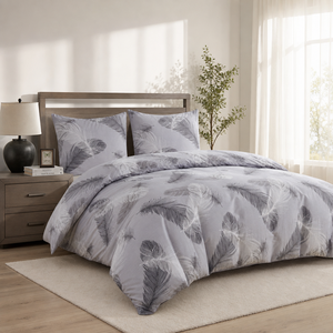 Poland Local Hub 3 Piece Cotton Bedding <b>Set</b> Queen Size Two Tone Feather <b>Comforter</b> EU Dropshipping - Product Image 6