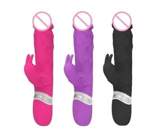 Sản Phẩm Bán Chạy 2022 Silicone Không Thấm Nước Big Dildo Vibrator Cho Phụ Nữ G-spot Kích Thích Âm Vật Thỏ Dildo Massager