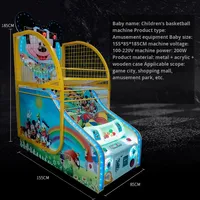 Jeu d'arcade de tir au basket de rue pour enfants, grande taille, intérieur/extérieur, en plastique, électronique, à monnayeur, personnalisable 1