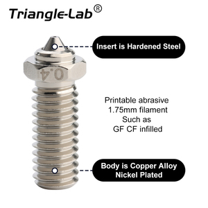 Buse QD Trianglelab pour Qidi X-Max 3, X-Plus 3, X-Smart 3, 2.5, usage industriel, hotend en acier trempé, neuve, garantie 6 mois, 0.1kg - Product Image 3