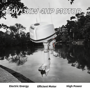 Moteur hors-bord électrique AEP AYE48V-3 60V sans balais 3KW 4HP 4 temps 6 cylindres avec hélice, neuf, pour bateaux de pêche à la traîne - Product Image 2