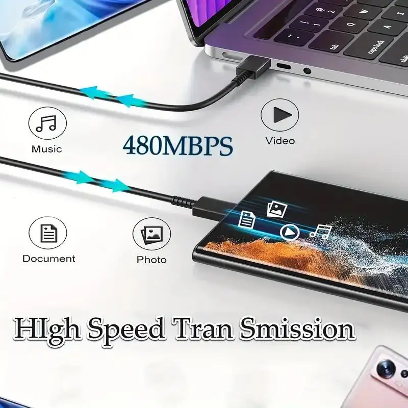 شاحن سريع السرعة للغاية من النوع C بقدرة 25 وات مناسب للسفر وشاحن أصلي لهاتف Samsung Galaxy S24 23 Note20 USB C وشاحن جداري للهاتف