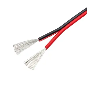 E159007 Ul 2468 câble plat d'éclairage 2C 18 Awg double fil électrique pour appareils ménagers