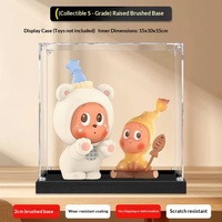 Kotak Display Akrilik Gaya Kartun Lucu Ketebalan Panel 2mm/3mm Anti Debu Ringan 3kg Penyimpanan Figurine MART Starry