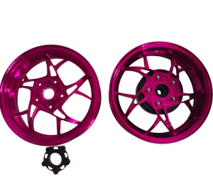 Cerchi in Alluminio Lavorati al CNC per <span class=keywords><strong>Vespa</strong></span> - 12*3.0J Anteriore/Posteriore Leggeri Personalizzati Resistenti al Clima Tropicale - Product Image 6