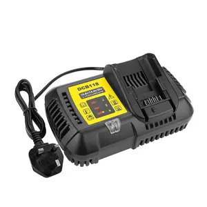 Pengisi daya baterai Li-ion DCB118 dapat diganti 10.8V 14.4V 18V 4,5 untuk alat listrik Dewalt