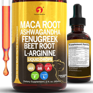 Cairan Maca Label Pribadi Ekstrak Akar Maca Ashwagandha Fenugreek Akar Bit L-Arginine <span class=keywords><strong>Multivitamin</strong></span> Cair untuk Pria & Wanita - Product Image 1