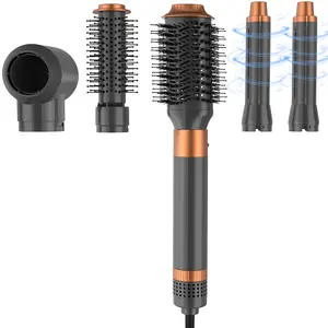 Đa chức năng cepillo 5 En trong 1 máy sấy tóc Curler chuyên nghiệp Blowout không khí nóng bàn chải không khí bọc Curling Styler