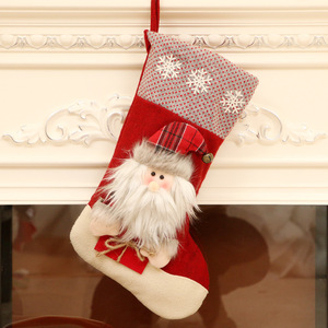 Chaussettes de noël, sac d'ornement, grandes, pour cadeau de bonbons, vente en gros, nouveauté - Product Image 5