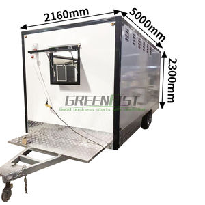 16ft לבן נירוסטה מזון קרוון מבער תנור מזון משאיות מטבח מלא חדש ברחוב נייד סל מזון רחוב חדש שימוש בחוץ - Product Image 2