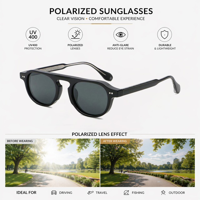 Min Order Ready to Ship TAC Polarized CP Frame UV400 Custom Logo Wholesale Fashion Women Sunglasses