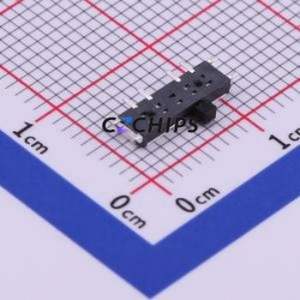 K3-1208S-E1 Slide Switch SMD Switch Single Pole Double Throw Rectangle Pin Header SMD Tab 9.7mm - Product Image 2