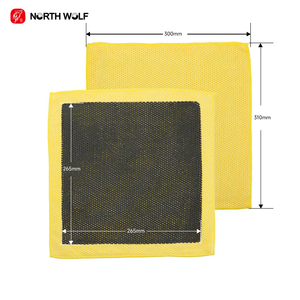 Vente en gros de serviette en argile de haute qualité North <span class=keywords><strong>Wolf</strong></span> 3.0 tissu d'argile jaune détaillant produits de voiture porte-serviettes en argile magique - Product Image 2