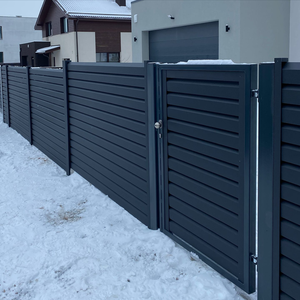 Su misura <span class=keywords><strong>legno</strong></span> materiale composito di plastica WPC pannelli di recinzione e <span class=keywords><strong>pali</strong></span> 6ft h x8ft w vinile <span class=keywords><strong>legno</strong></span> plastica privacy - Product Image 3