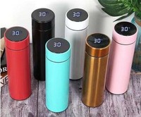 Thermos à café de 500ml, tasse droite de tasse de bureau d'acier inoxydable de vide de thermos pour la nourriture chaude
