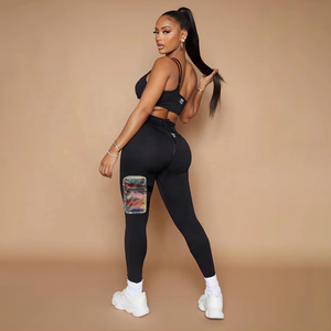 Low Moq Black Clear Silver Phone Leg Bags 8 "Holographic PVC Muslo Bolsa Pierna con correa ajustable para bolsas de Carnaval - Product Image 4