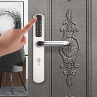 Serrure de porte intelligente en acier inoxydable, étanche, biométrique, avec application WiFi Tuya, déverrouillage par empreinte digitale, mot de passe et carte mémoire