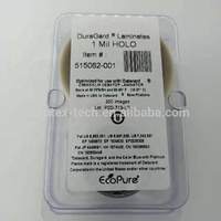 Laminages et superpositions Datacard CR805, Datacard Duragard 1.0 MIL, Optiselect OVERLAMINATE, HOLOGRAMME SECURE GLOBE
