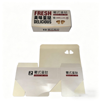 Boîte à tartelettes en carton blanc de qualité supérieure pour emballage cadeau, boîte à pâtisserie avec logo personnalisé imprimé