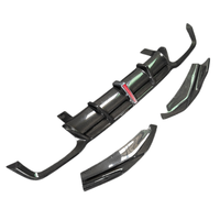 Kit de carrosserie personnalisé pour pare-chocs arrière BMW X3M X4M, diffuseur arrière en fibre de carbone style AE amélioré, accessoires et outils automobiles