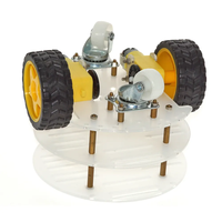 OKY5026-1 Kit de châssis de voiture robot intelligent bricolage encodeur de vitesse 2WD pour Kit de démarrage éducatif