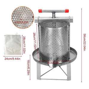 Presse à cire d'abeille manuelle en acier inoxydable pour l'apiculture, petit extracteur <span class=keywords><strong>de</strong></span> miel domestique - Product Image 6