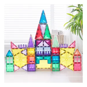 MNTL 2024 new arrival magnet building tiles 108pcs diy magnetic connect toys learning toys educational magnetic block