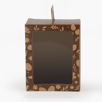 Boîtes de présentation texturées en carton avec poignée en papier pour emballages de desserts de fêtes, personnalisées par un fournisseur chinois d'impression numérique pour produits