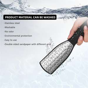 Râpe professionnelle pour pédicure, éliminateur de peaux mortes et de callosités, lime à pieds lavable en acier inoxydable - Product Image 5