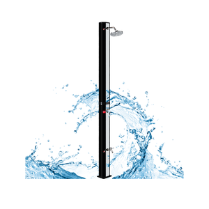 CYEN 35 L <span class=keywords><strong>Prix</strong></span> usine Nouveau design <span class=keywords><strong>Douche</strong></span> <span class=keywords><strong>solaire</strong></span> carrée en PVC pour <span class=keywords><strong>piscine</strong></span> extérieure Énergie verte Noir et Argent - Product Image 4