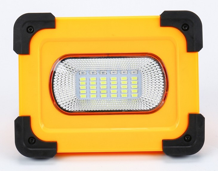Portátil portátil de carga solar integrado Luz de inundación de luz de trabajo al aire libre de