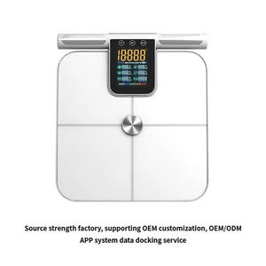 <span class=keywords><strong>Balance</strong></span> connectée <span class=keywords><strong>professionnelle</strong></span> à 8 électrodes pour la mesure de la graisse corporelle, Wi-Fi, grande capacité (180 kg), précise, pour la <span class=keywords><strong>cuisine</strong></span>, en ABS - Product Image 1