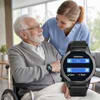 Montre connectée Android 4G pour personnes âgées isolées, SDK, soins de la démence, surveillance de la santé, suivi GPS, appel vidéo, suivi du sommeil, SOS