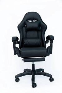 Sedia Girevole in Pelle Regolabile in Altezza con Ruote per Ufficio, Computer, Studio e <span class=keywords><strong>Gaming</strong></span>, Consegna Gratuita - Product Image 4
