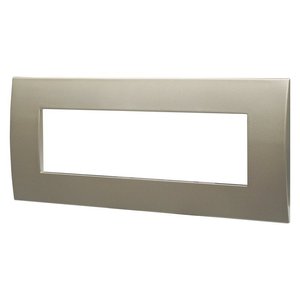 Piastra in plastica etroit Venus serie 7P, colore titanio, compatibile con Vimar Arke-materiali elettrici/compatibile con - Product Image 3