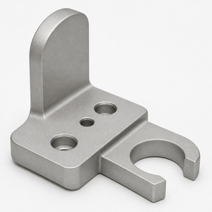 CNC Milled Stainless Steel/Aluminum C-Jaw Clamp Bracket Concave Opening Stepped Platform Hole Grid for <b>Laser</b> Equipment Mounting - Product Image 1
