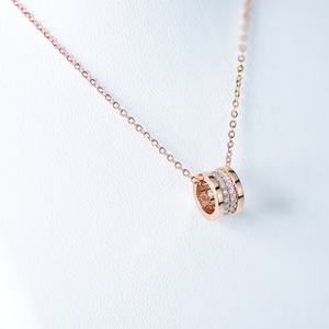 Xingyue Gems Fashionable and High Quality 18K Rose Gold Round Brilliant Cut Moissanite Pendant <b>Necklace</b> GRA Certified - Product Image 2