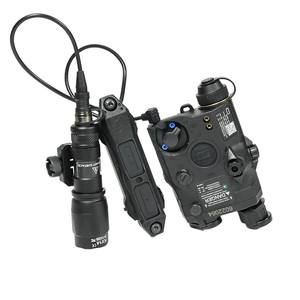 Lampe torche tactique PEQ15 avec laser rouge, vert et bleu, 300A, pour la chasse, sans lumière de remplissage IR, <span class=keywords><strong>stroboscope</strong></span>, compatible 20 mm - Product Image 1
